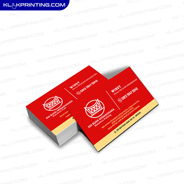 Kartu Nama Standar / Semi Glossy