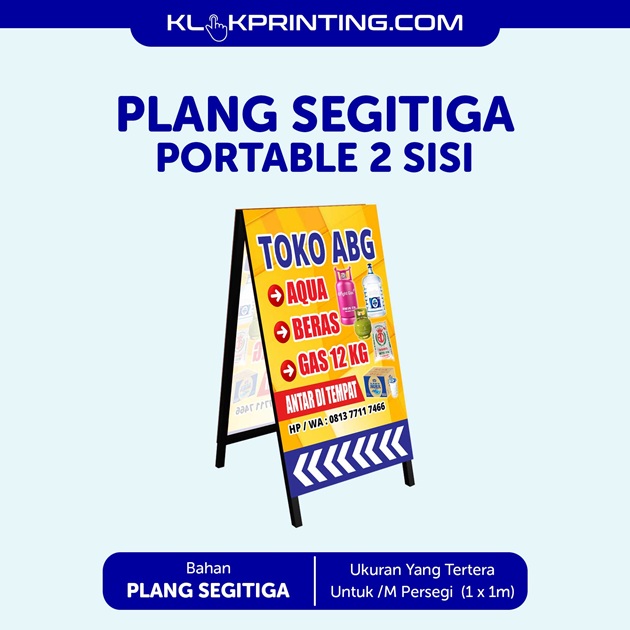 Plang Segitiga Portable-Foto3