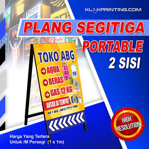 Plang Segitiga Portable-Head Produk (1)