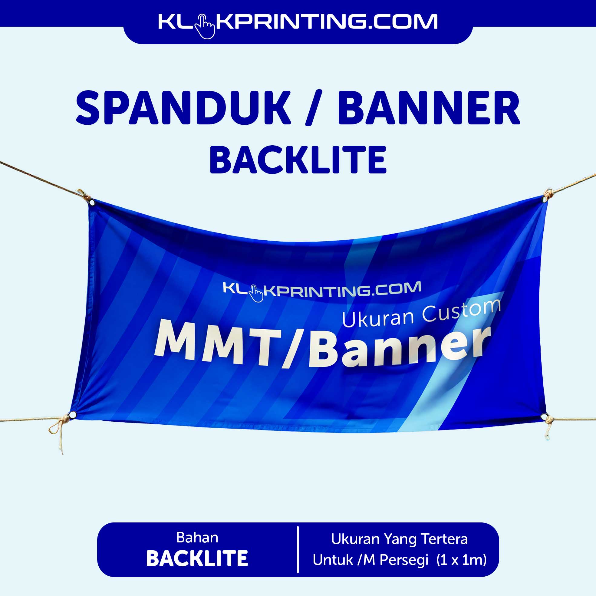 Spanduk banner Backlite - B BACKLITE