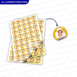 Stiker Kertas Glossy Diecut