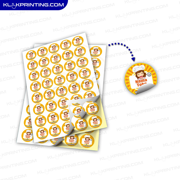 Stiker Kertas Glossy Diecut