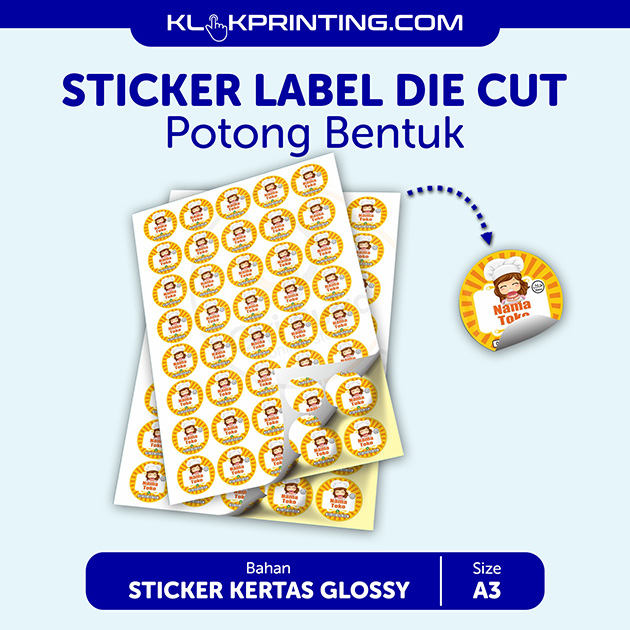 Stiker Kertas Glossy