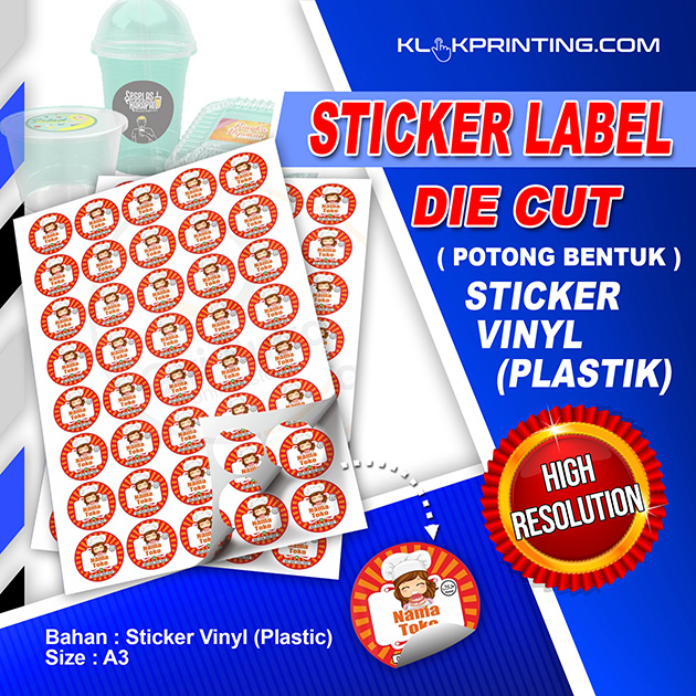 Stiker Vnyl Plastic - Head Produk (1) Stiker Vinyl Plastic